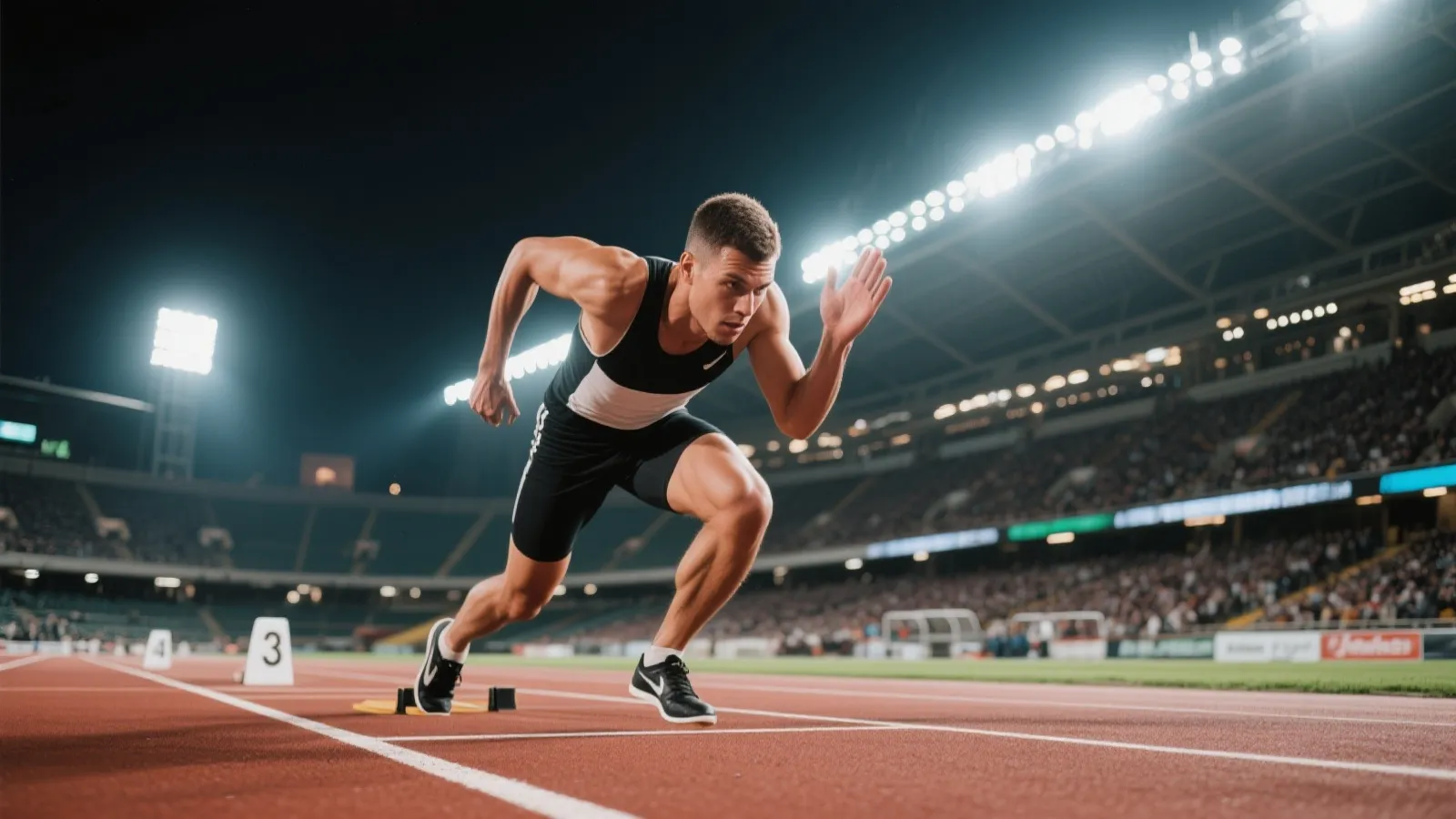 运动员起跑瞬间