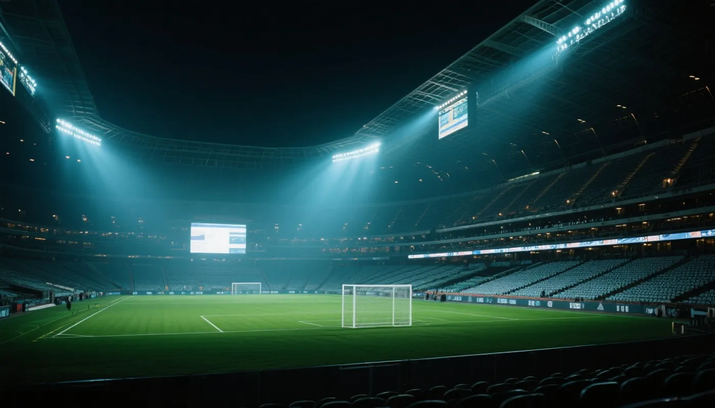 体育场夜景